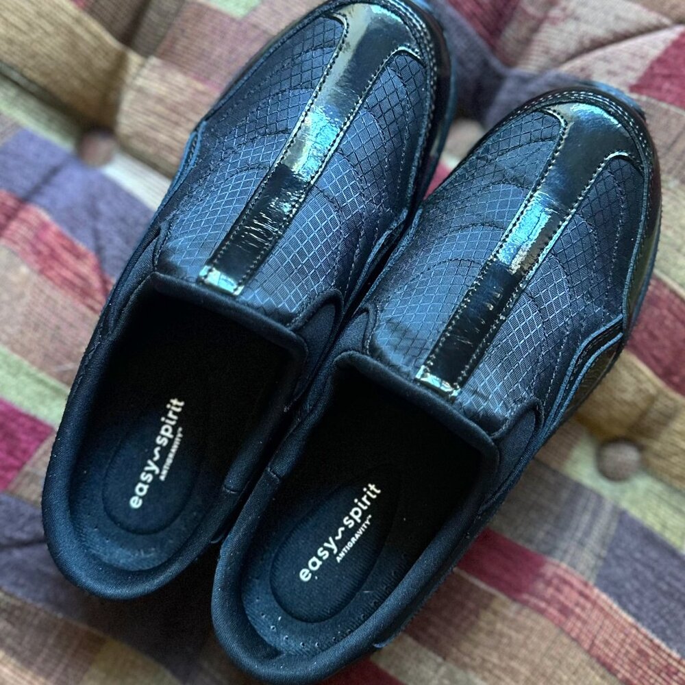 Easy Spirit Traveltime Slip-on Sneaker Clog, Patent Leather, Women's 7.5